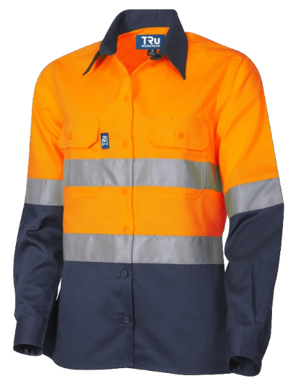 Lightweight Vented L/S Hi-Vis Drill Shirt with 3M™ Tape (Women's)