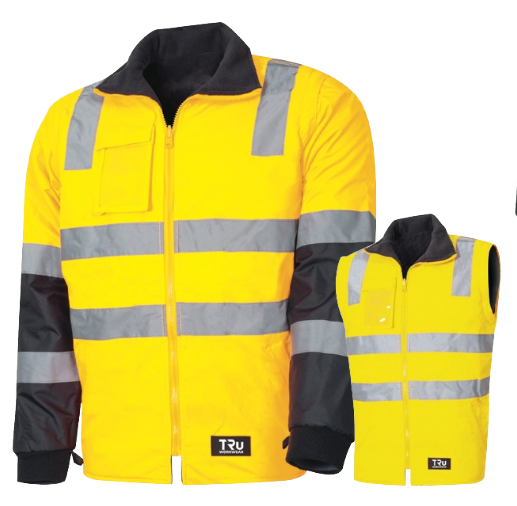 Wet Weather Jacket with Removable Sleeves and TRuVis Tape